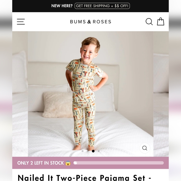 Little Bum Bums Pajamas Little Bum Bums Bamboo 2 Piece Pajamas